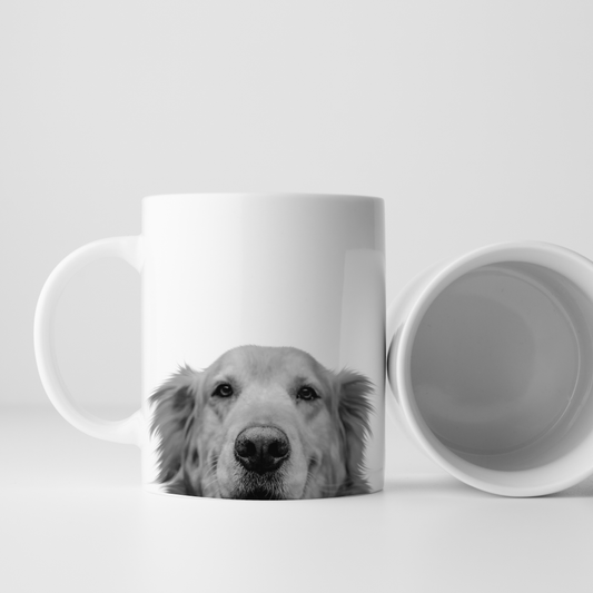 Peeking Golden Retriever Mug