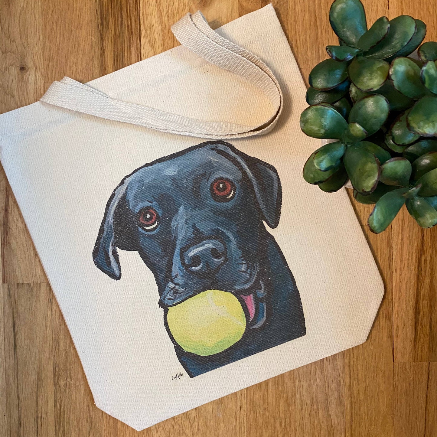 Black Lab Tote Bag