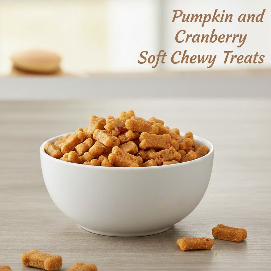 Pumpkin and Cranberry: Soft & Chewy