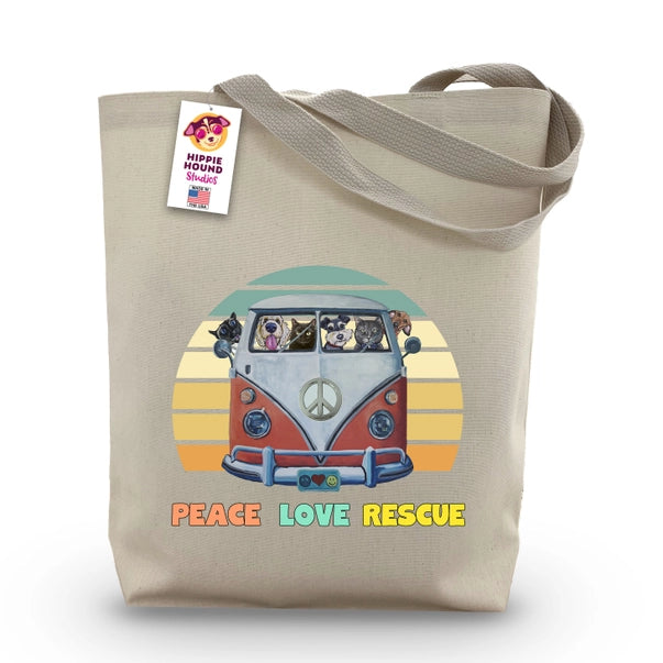 Peace, Love Tote Bag